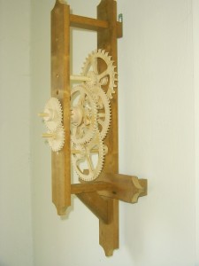 The frame with gears